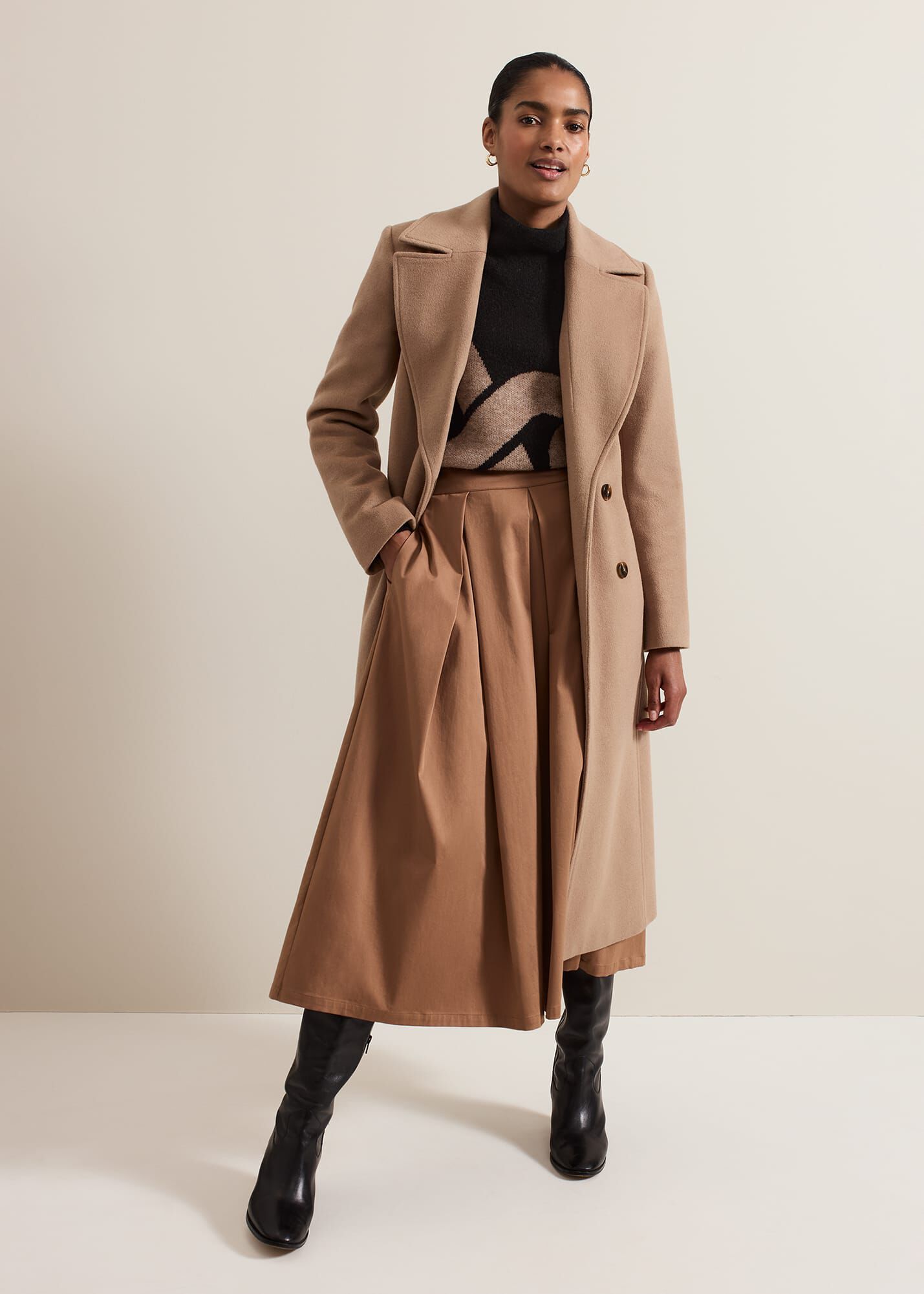 Livvy Wool Camel Trench Coat | Phase Eight ROW | Livvy Wool Camel Trench Coat | Phase Eight ROW |
