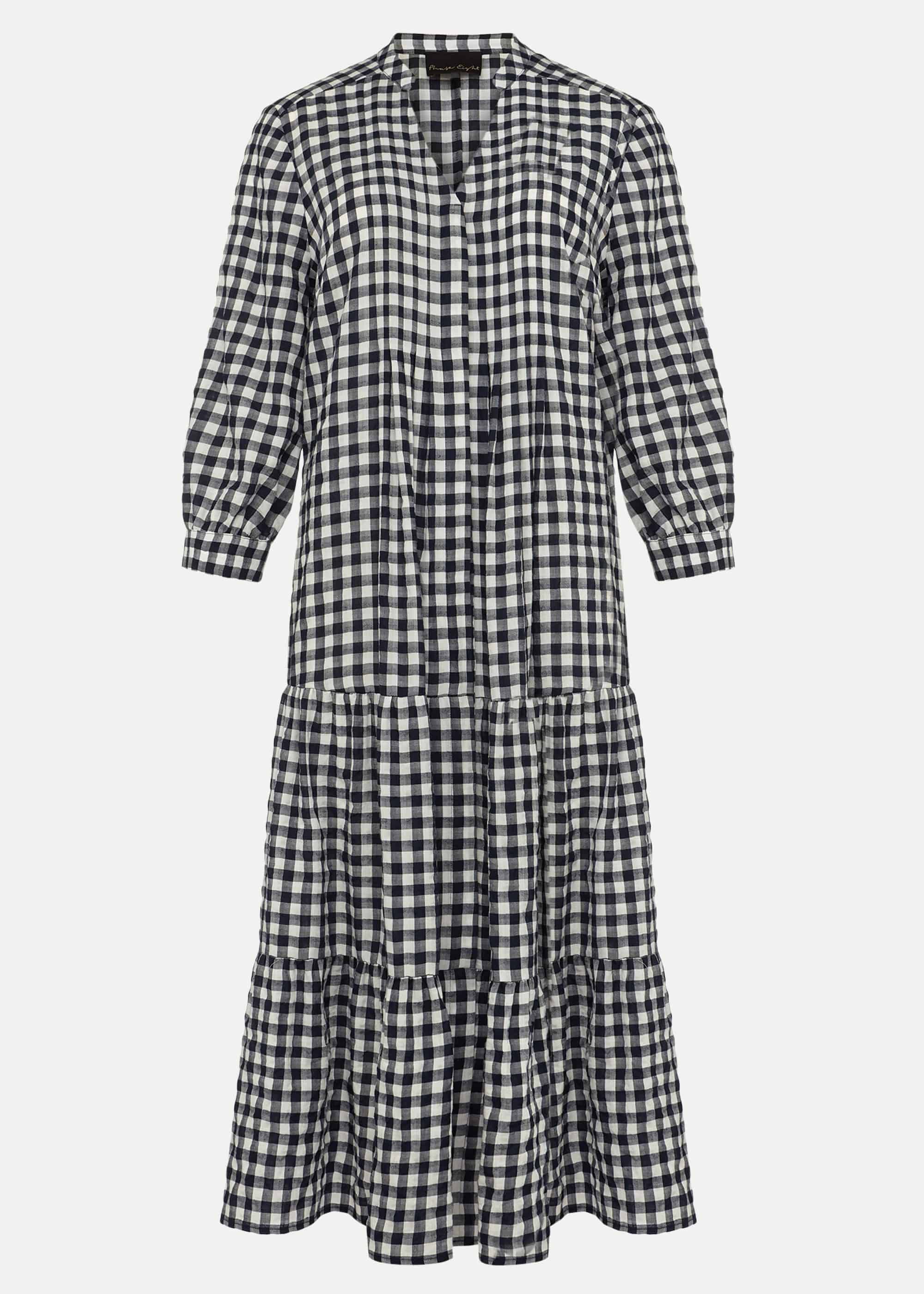 Oona Gingham Midi Dress | Phase Eight UK |