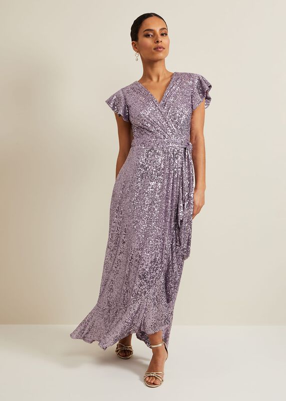Petite Carina Sequin Maxi Dress