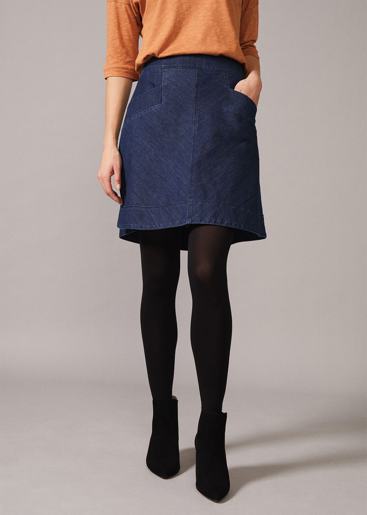 Inkiri A-Line Denim Skirt | Phase Eight UK