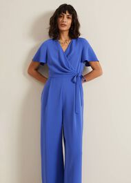 Julissa Blue Wide Leg Jumpsuit