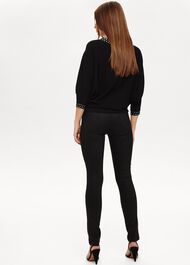 Cariea Skinny Fit Coated Jeans