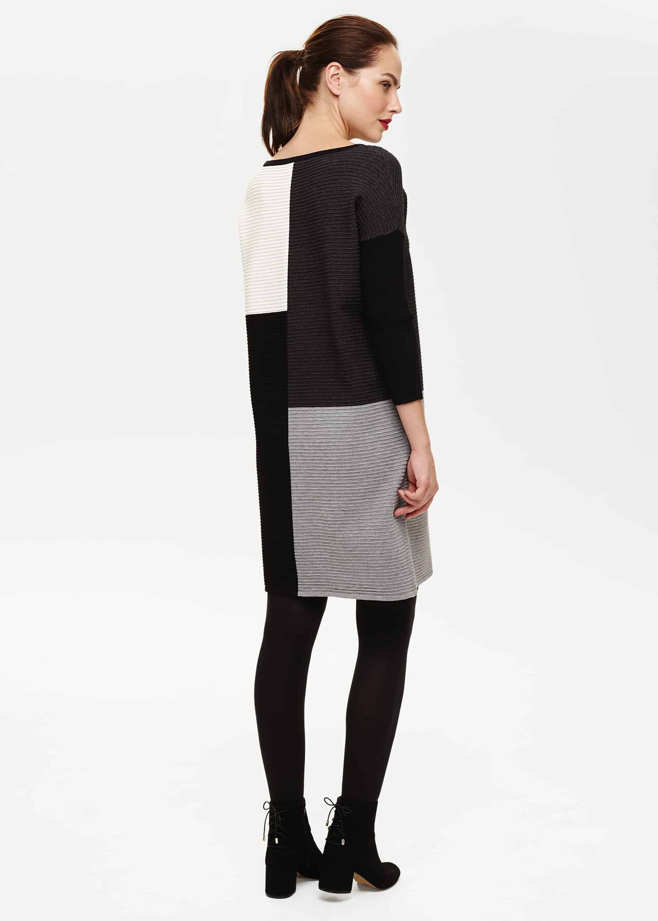 Cher Colour Block Knitted Dress