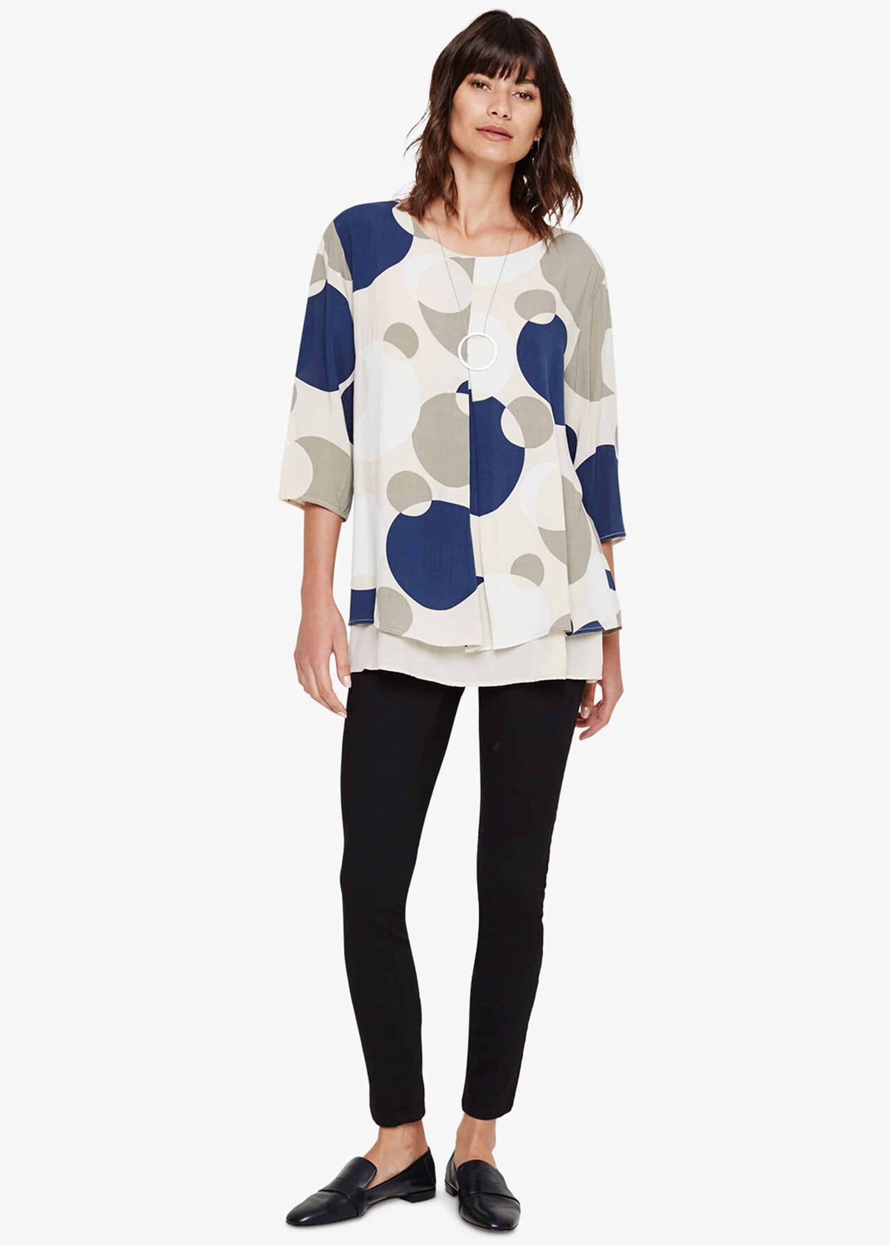 Abstract Spot Blouse