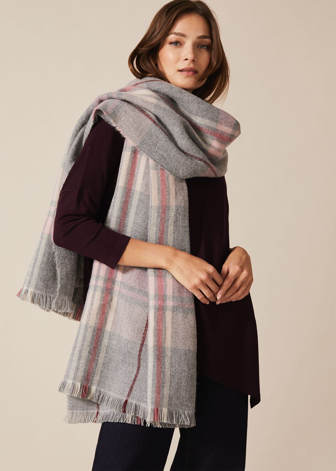 Candence Check Scarf