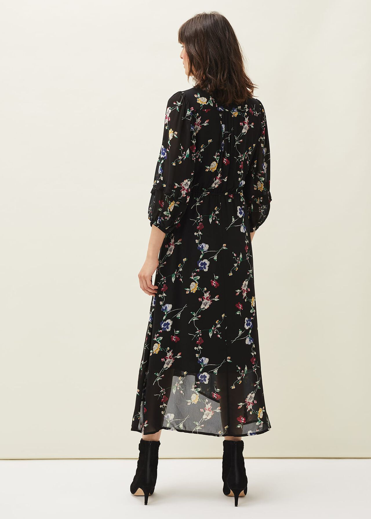 Imara Floral Print Midaxi Dress