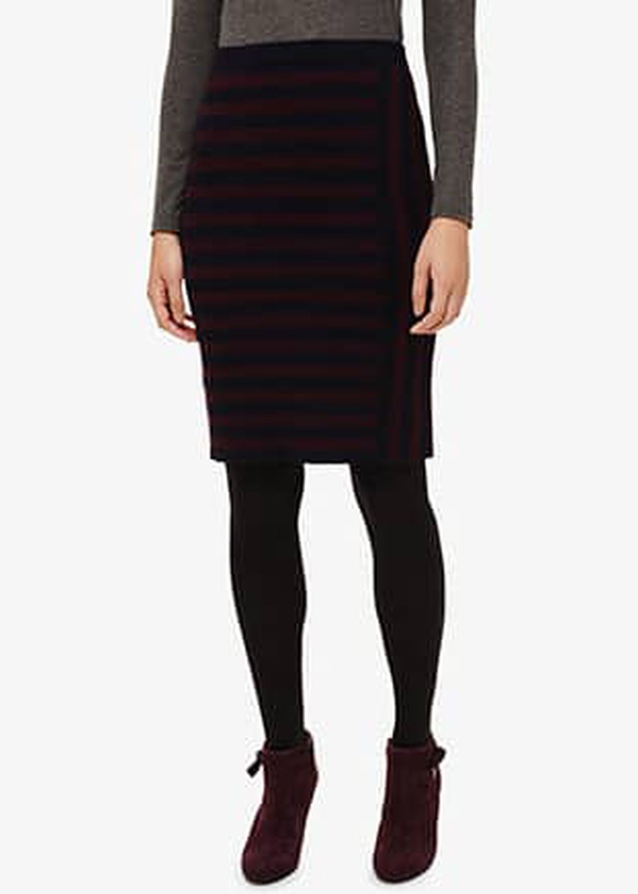Stacey Fitted Stripe Skirt