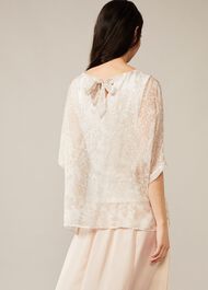 Akeno Print Silk Blouse