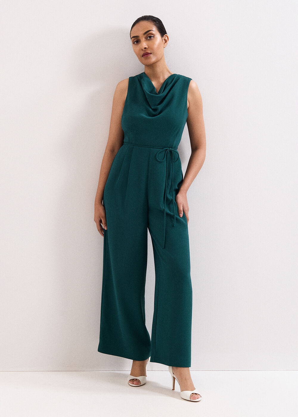 Petite Monique Cowl Neck Jumpsuit