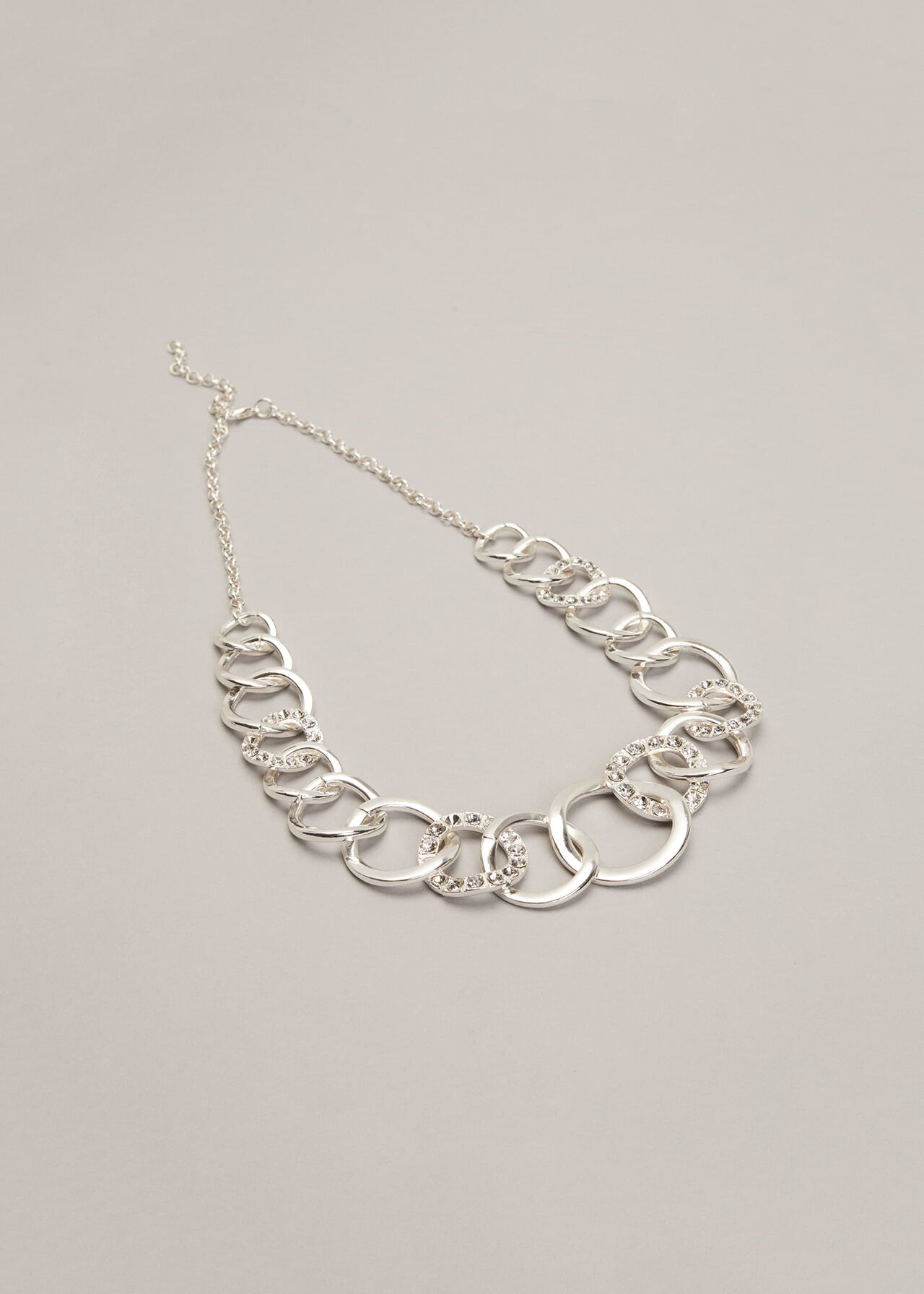 Cherie Circle Sparkle Necklace