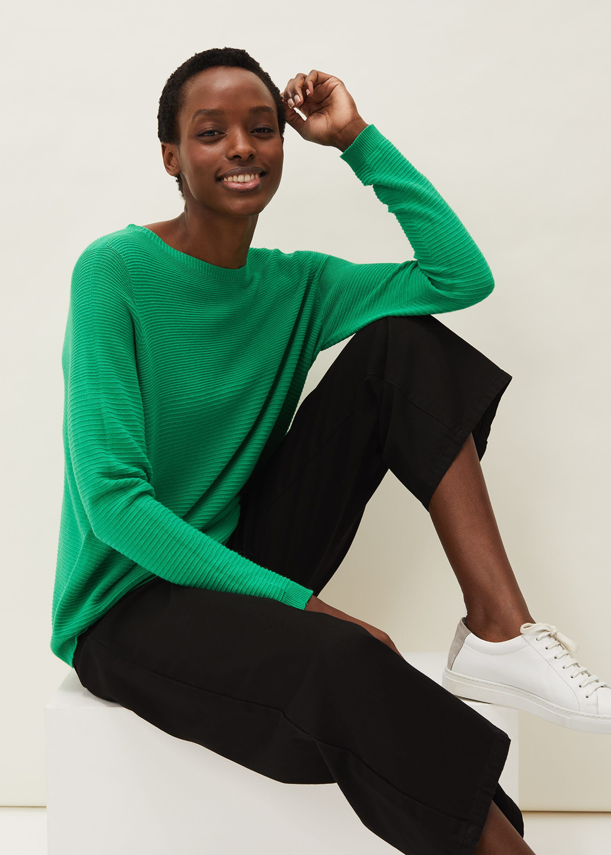 Green cashmere jumper womens store