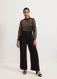 ${product-id}-Petite Amelia Sequin Bodice Jumpsuit-Black/Multi-${view-type}