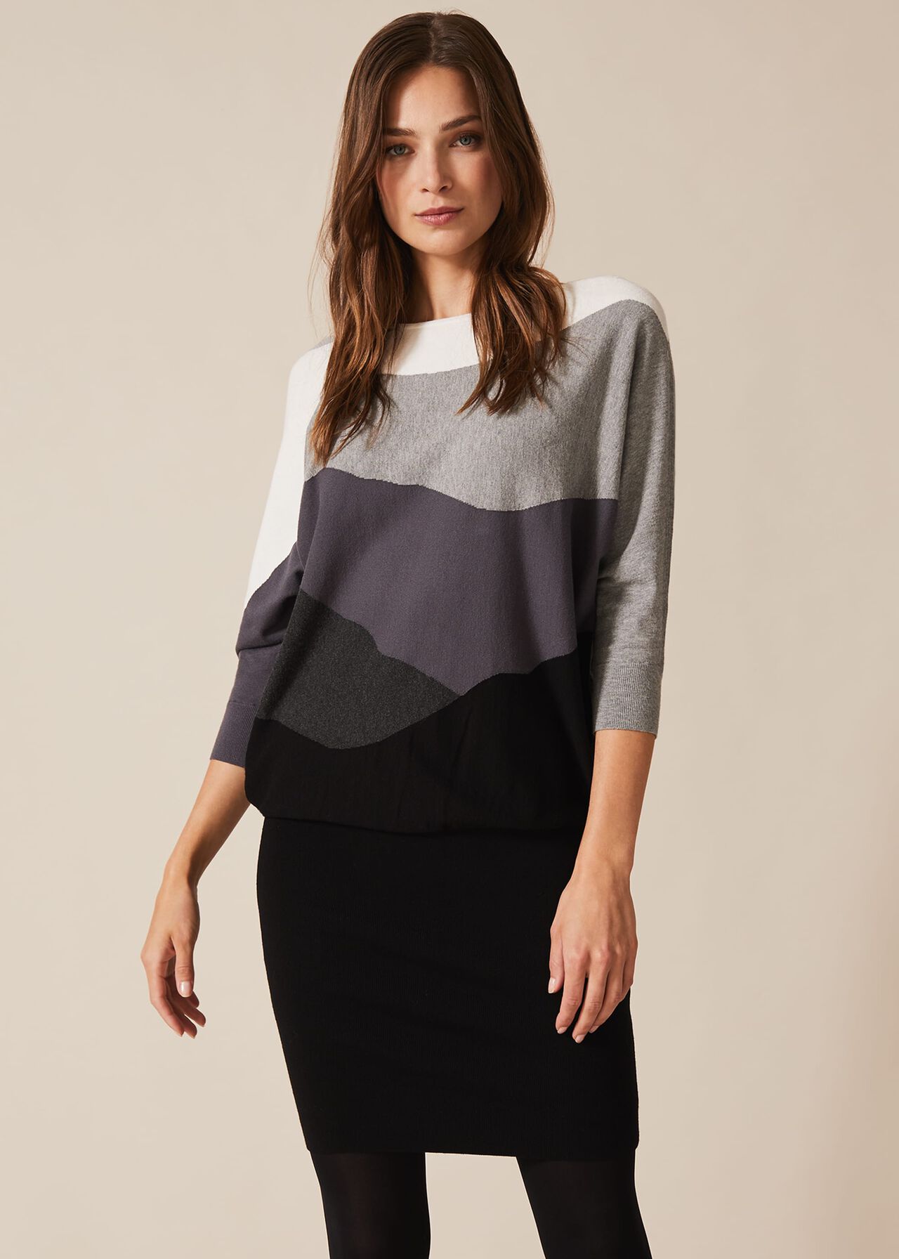 Lorrie Abstract Knitted Dress
