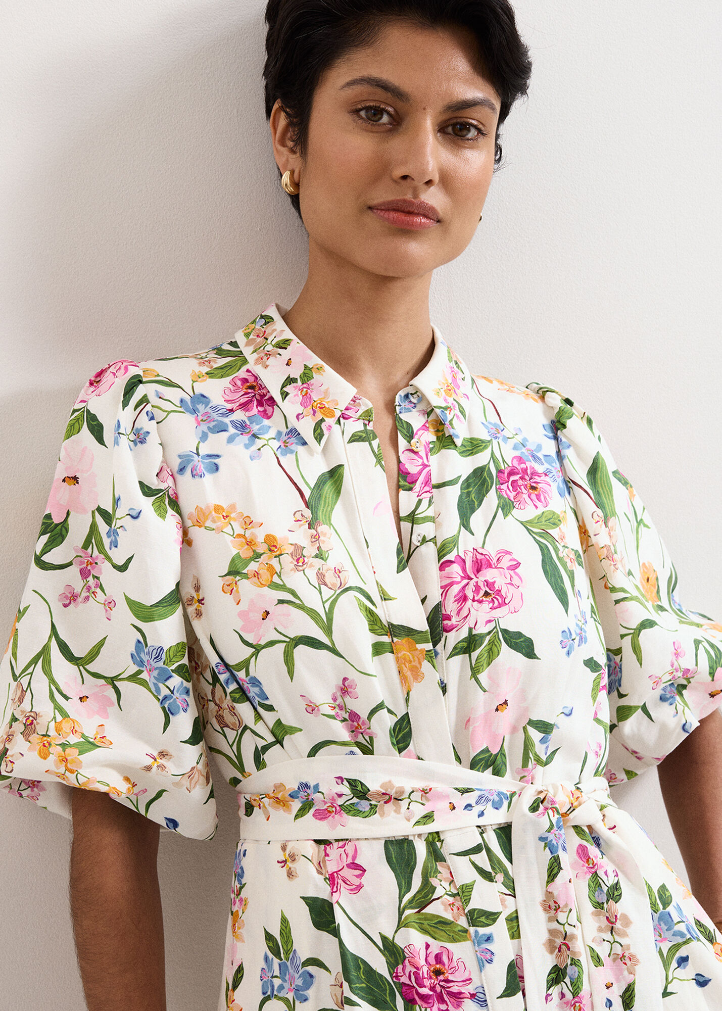 Camilla Floral Tie Waist Jumpsuit | Phase Eight ROW |