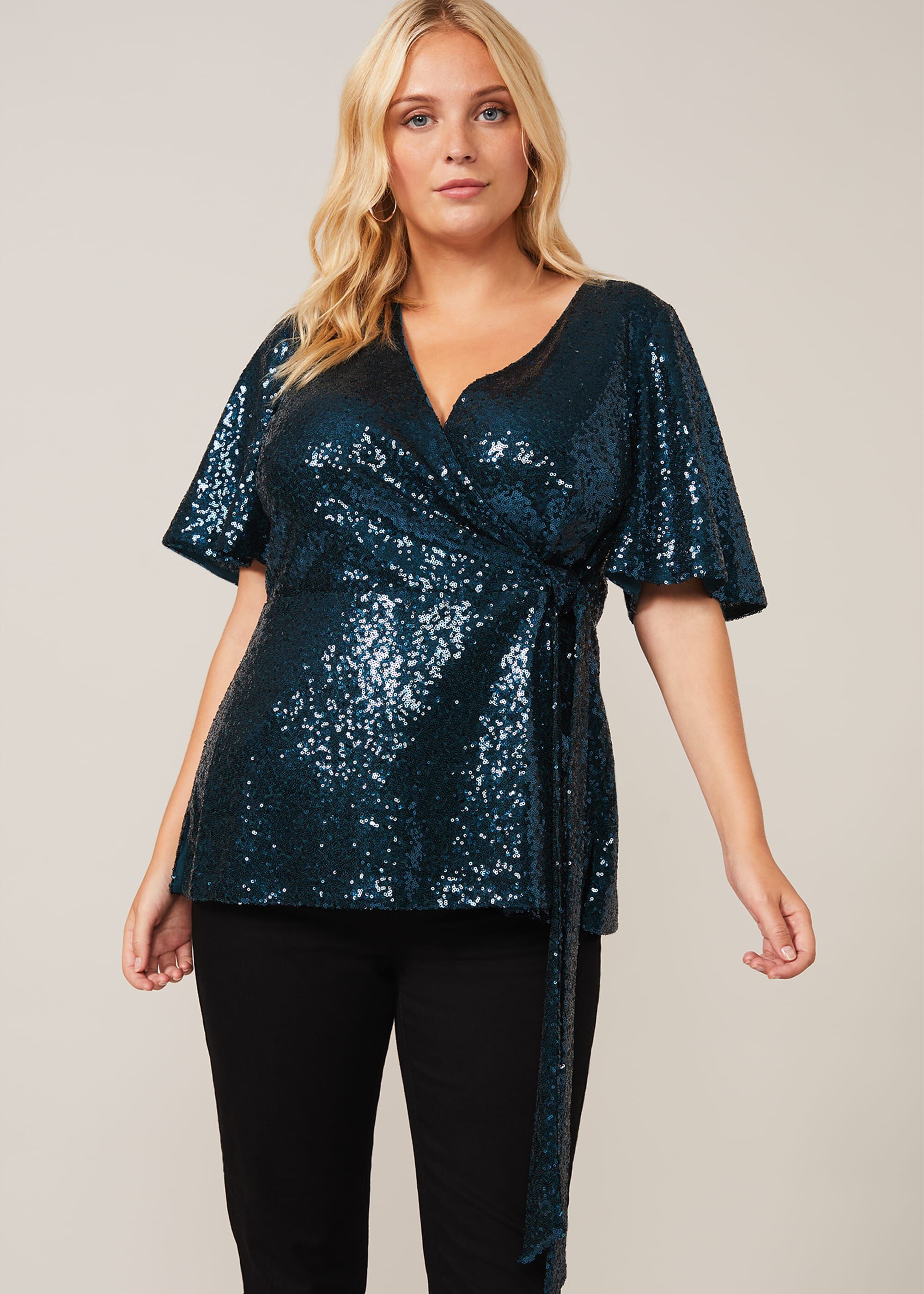 Sparkle top plus size shop