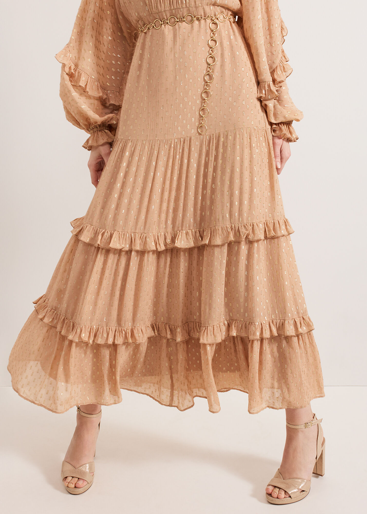 【マスト!】Phase Eight / priscilla フリル マキシドレス Priscilla Maxi Dress | Phase Eight ROW |