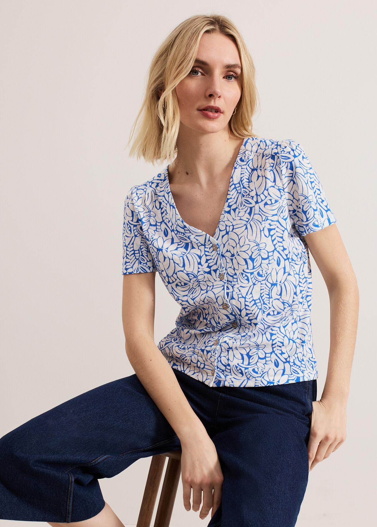 Phase Eight Lorenna Tropical Print Top Phase Eight Lorenna Tropical Print Top