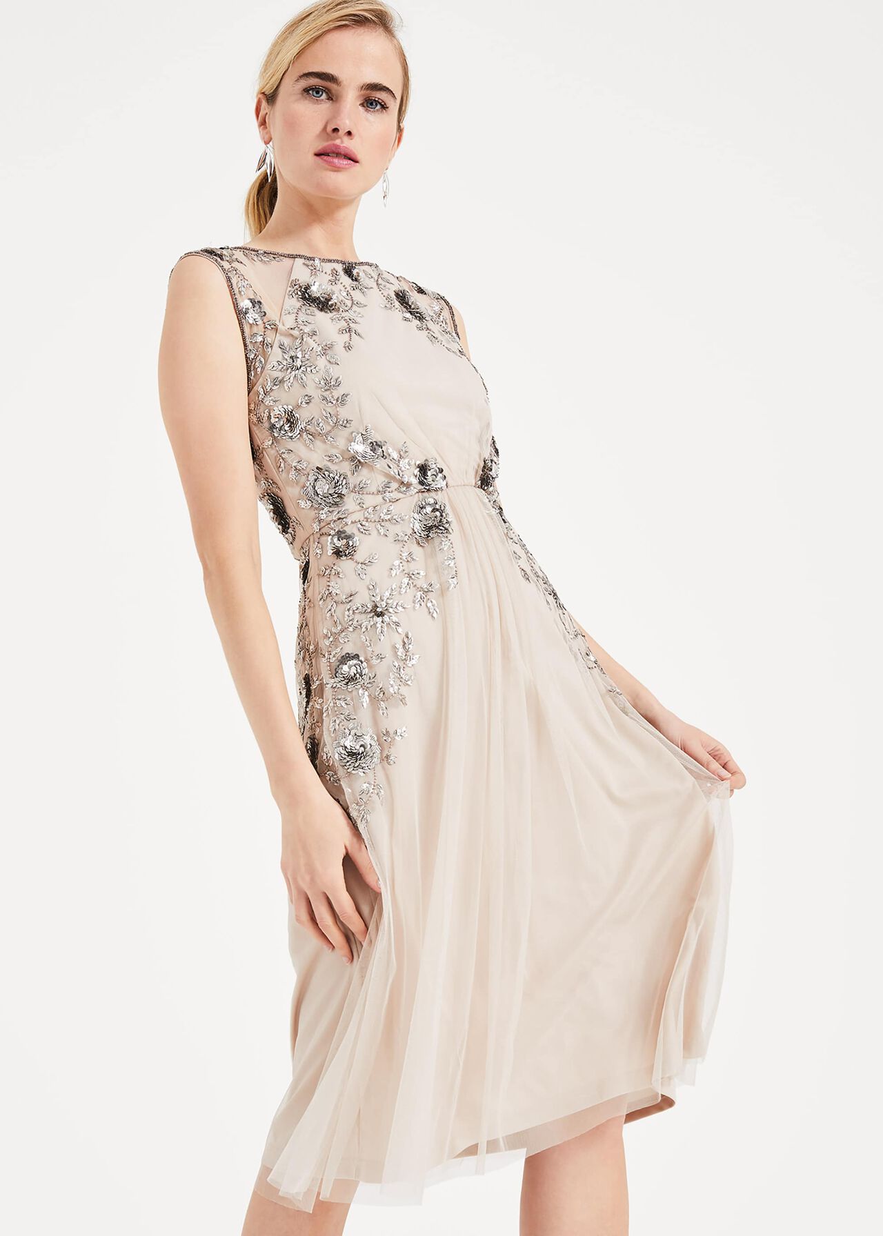 Toria Embellished Tulle Dress
