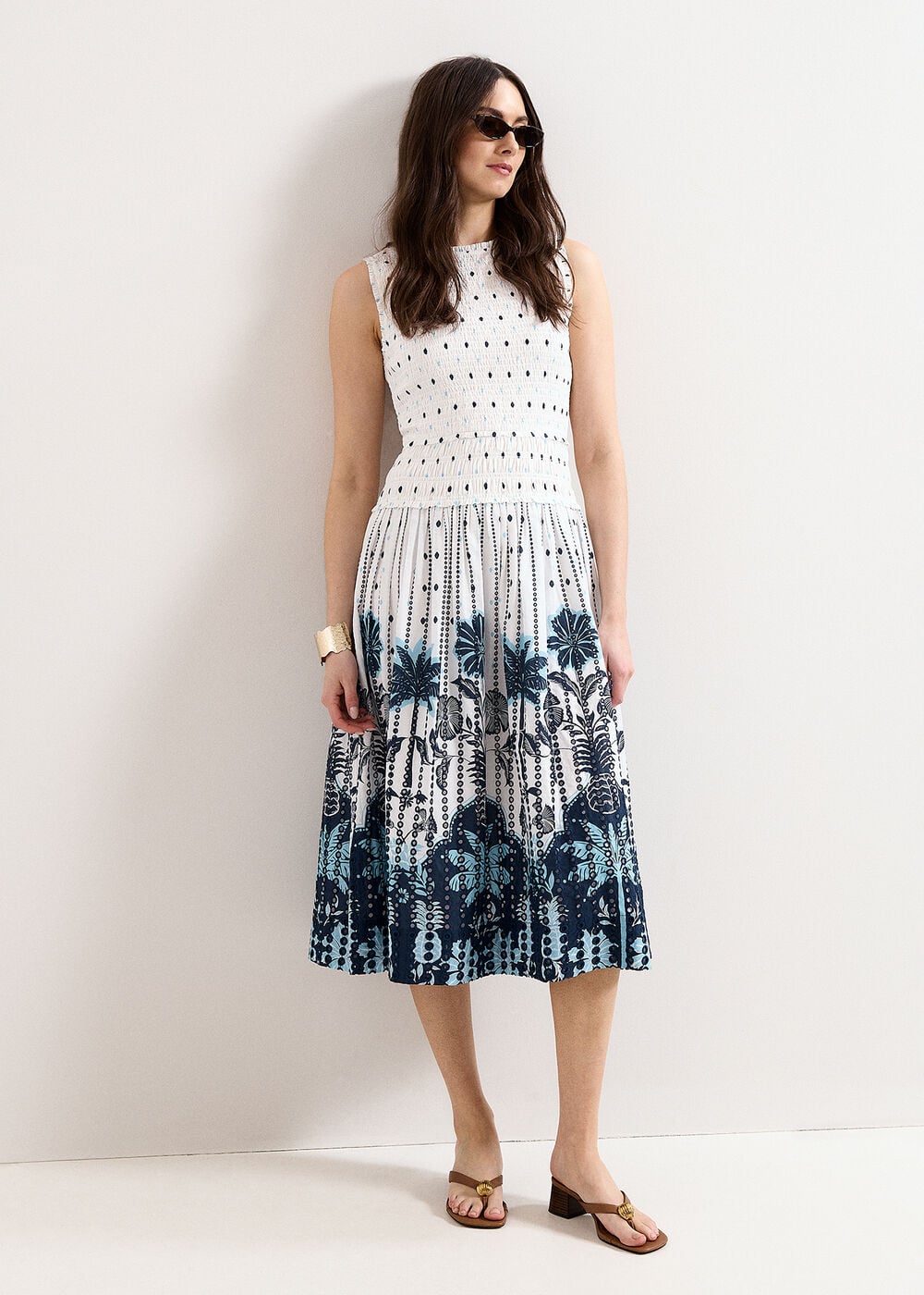 Chiara White Floral Dress