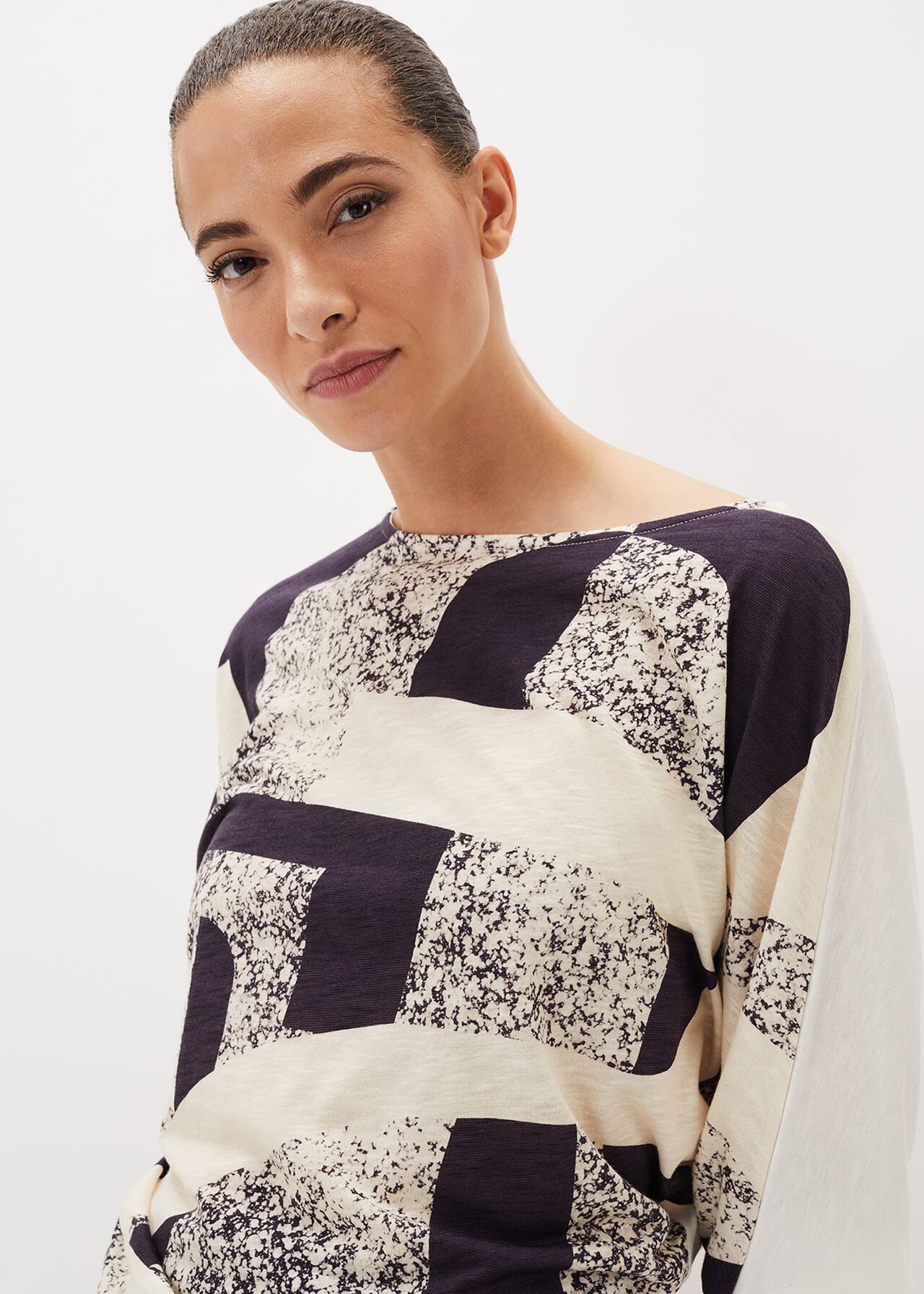 Sorcha Abstract Print Top