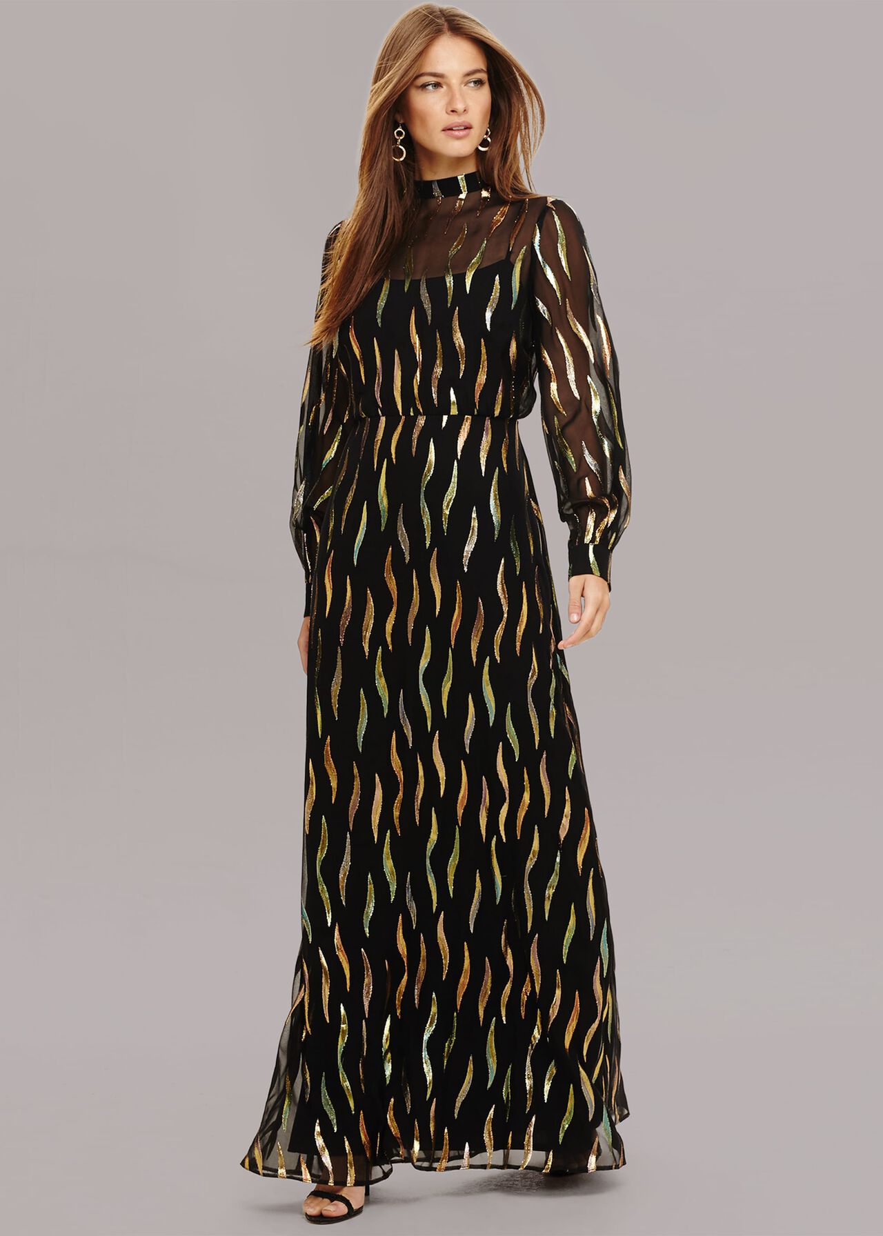 silk maxi gown