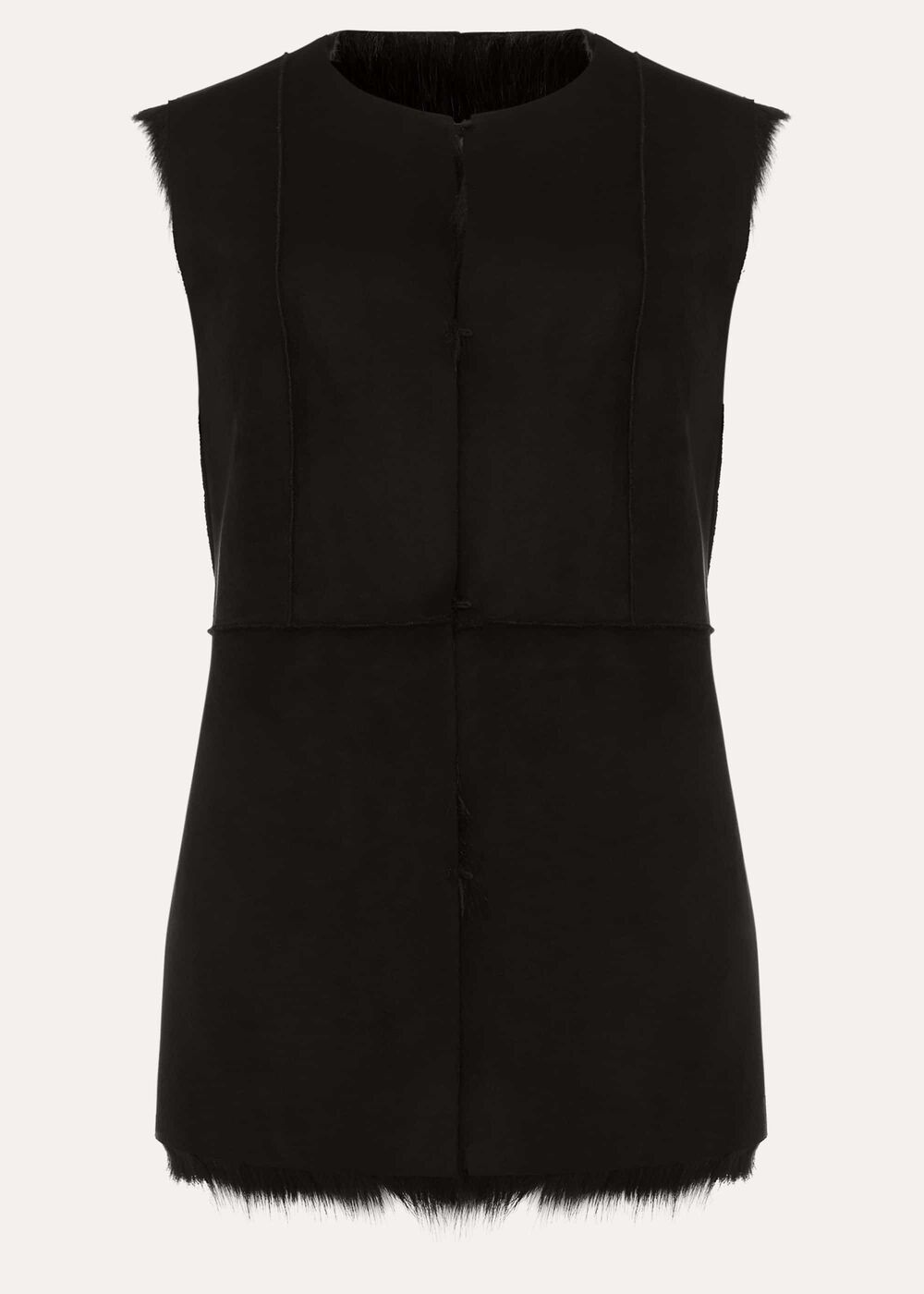 Ella Longline Reversible Faux Fur Gilet