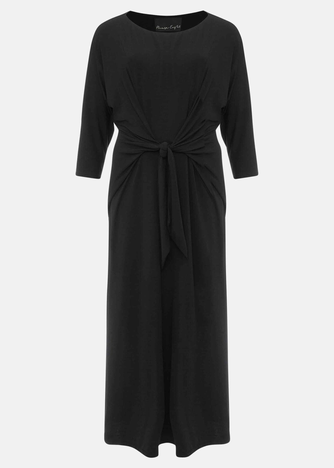 Cindy Tie Front Jersey Dress