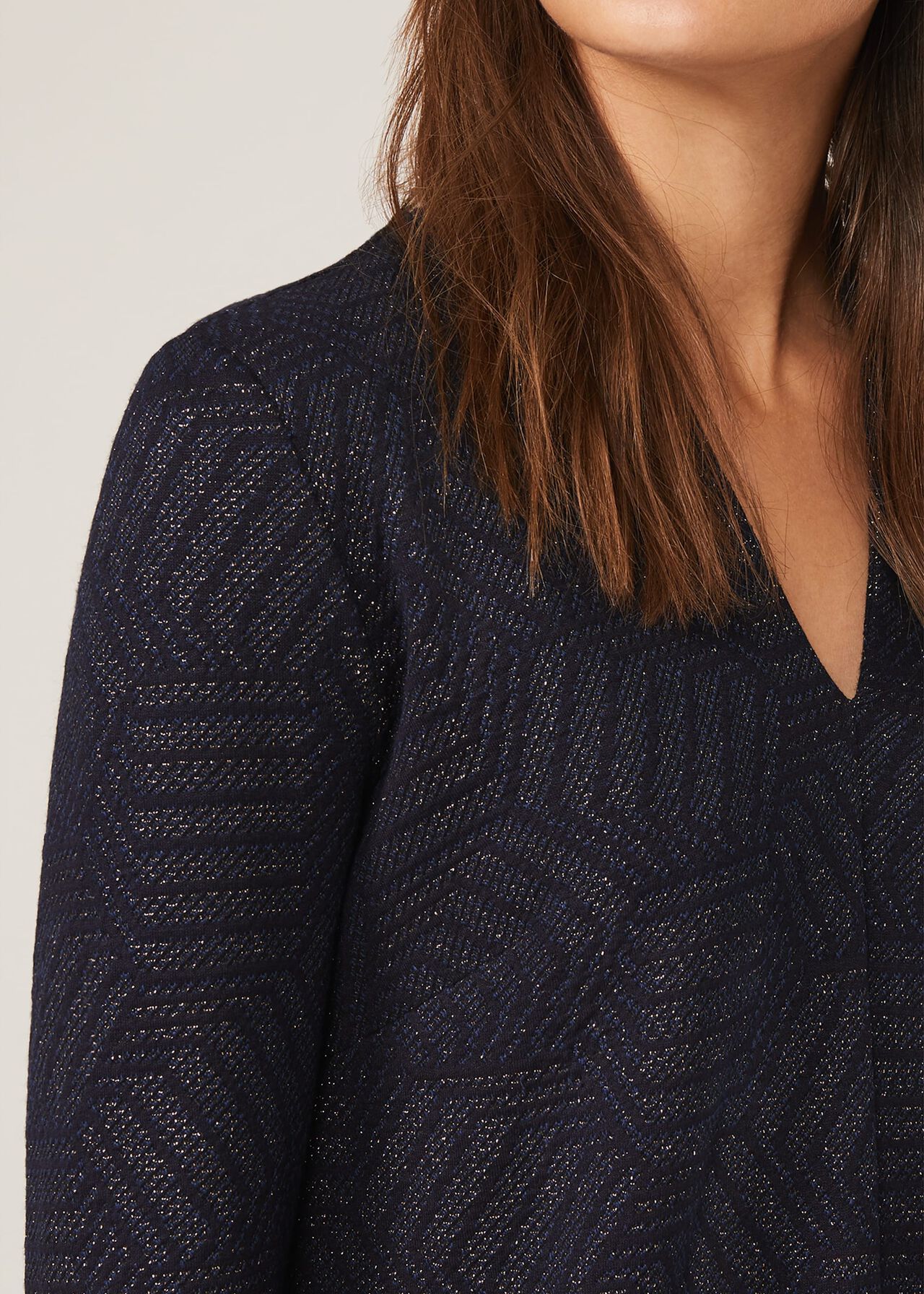 Sakie Geo Jacquard Dress