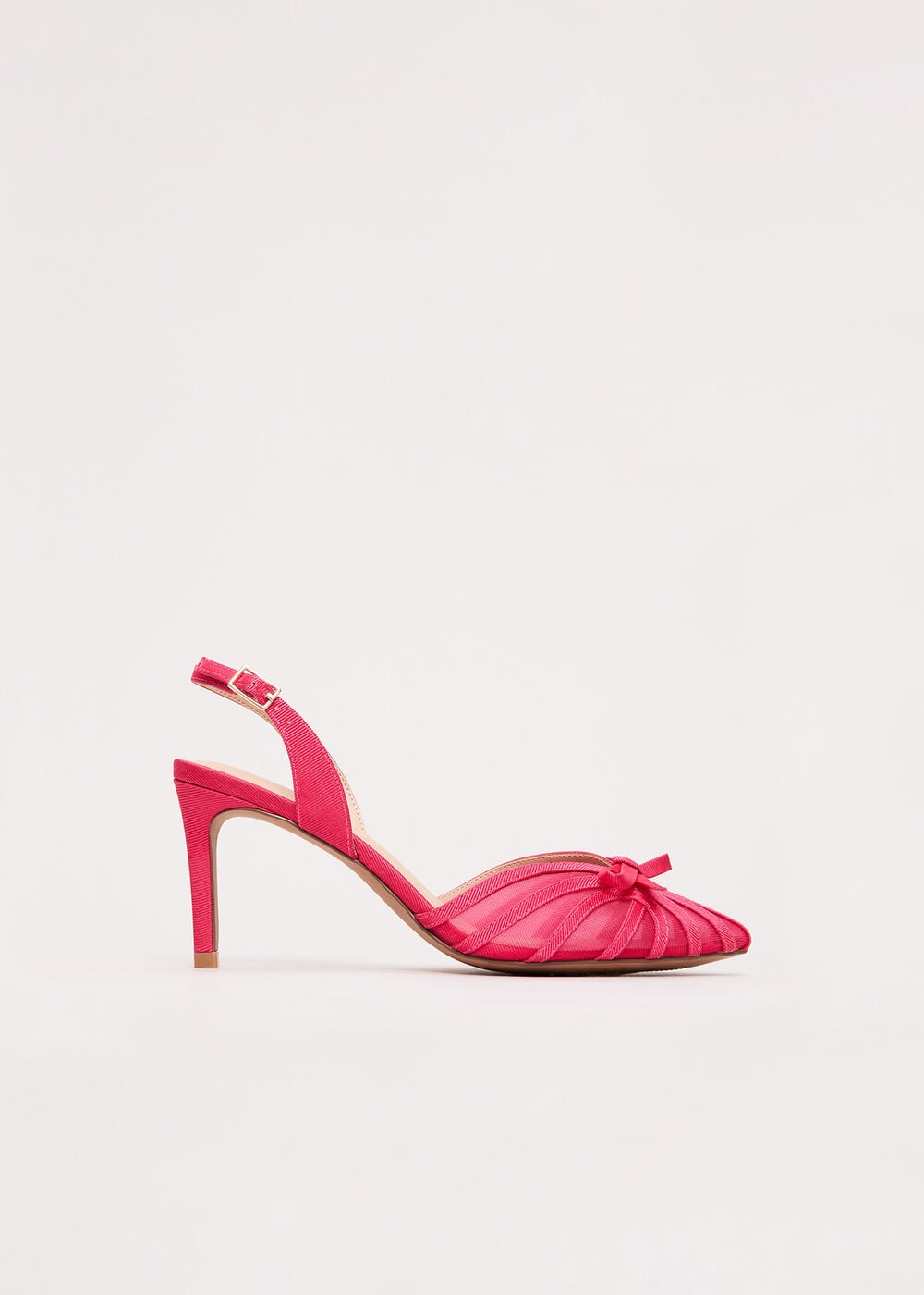 Grosgrain Slingback Heeled Shoes