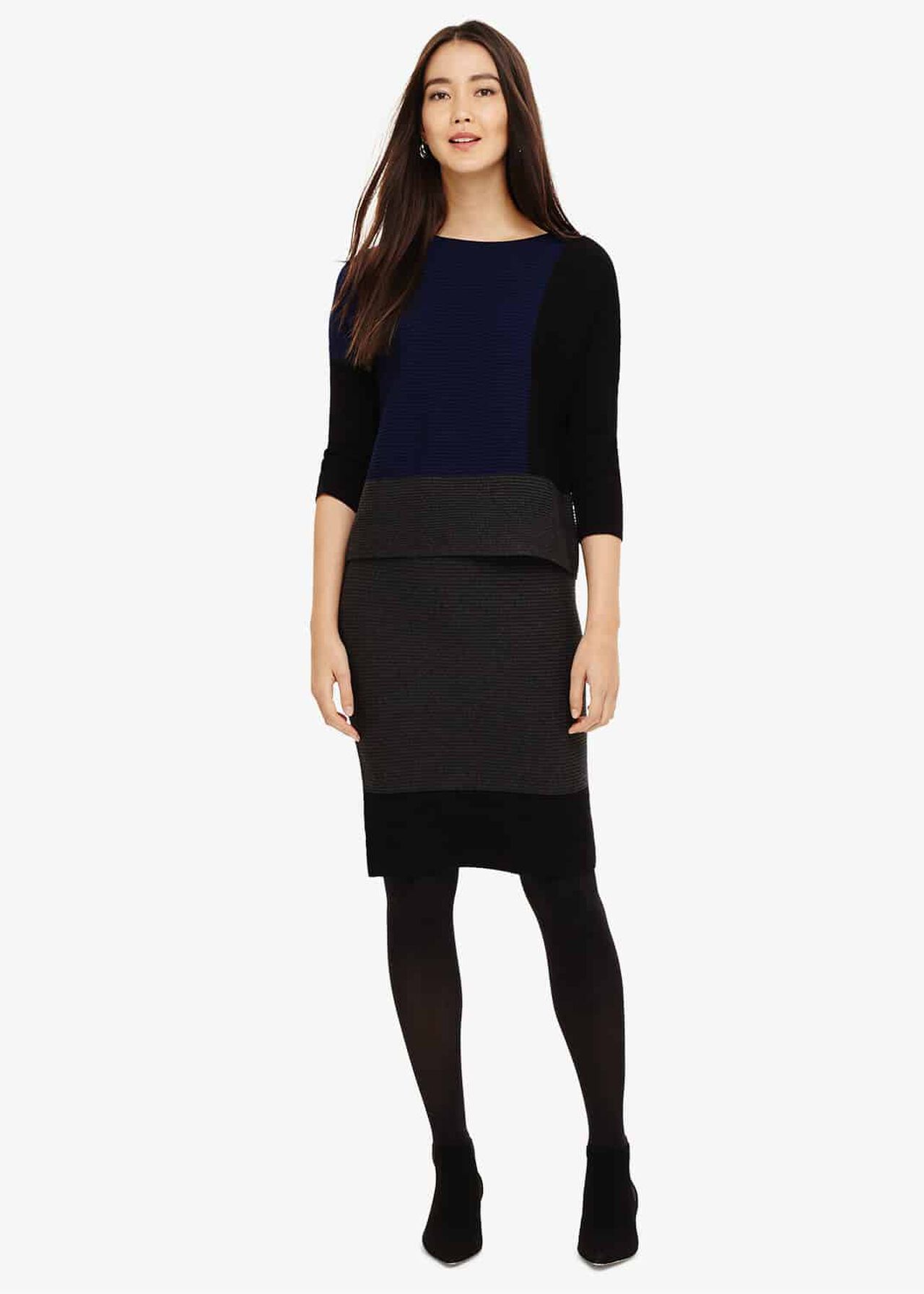 Robin Colour Block Knitted Skirt