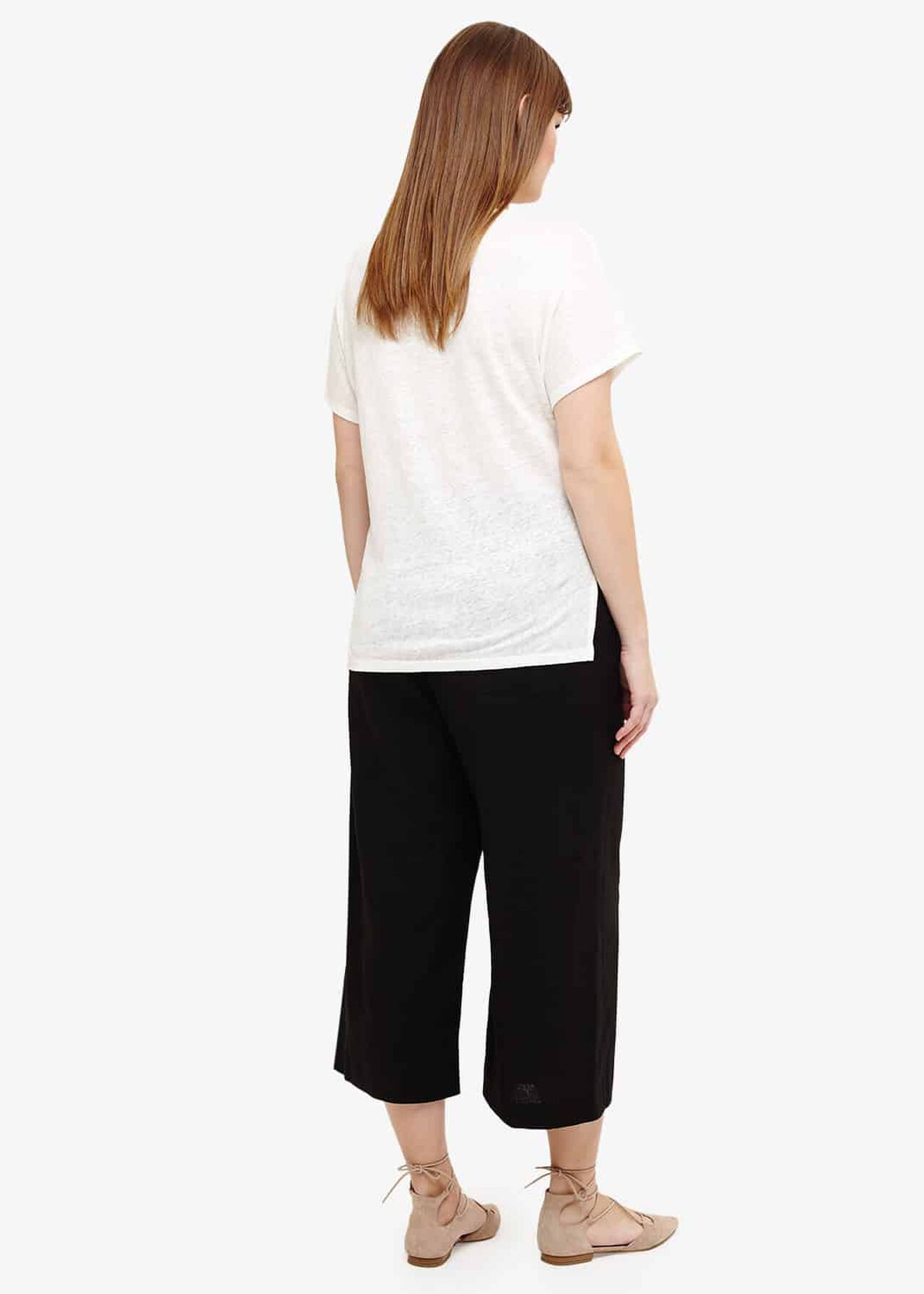 Caila Cropped Linen Trousers