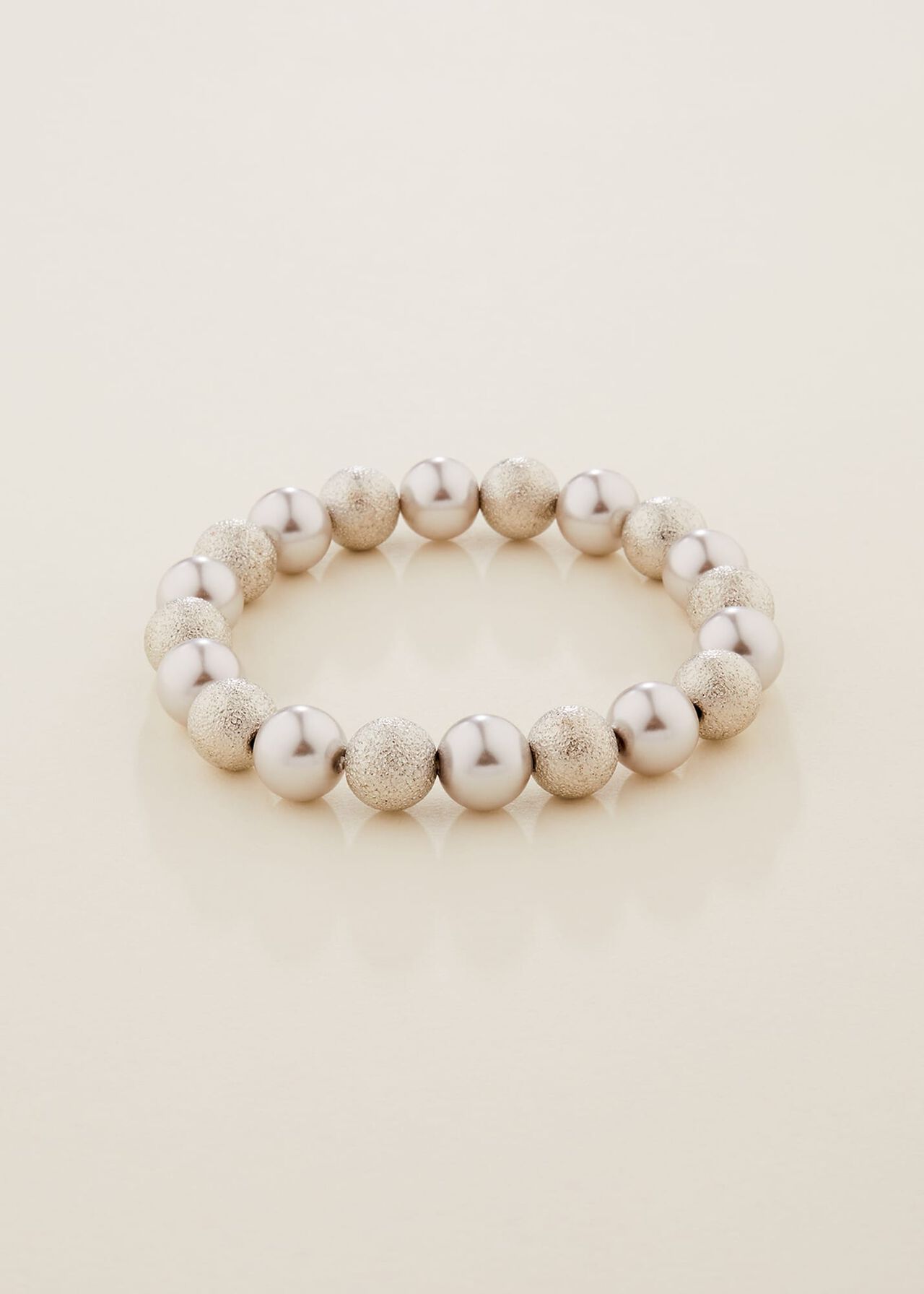 Pearl And Bead Stretch Bracelet