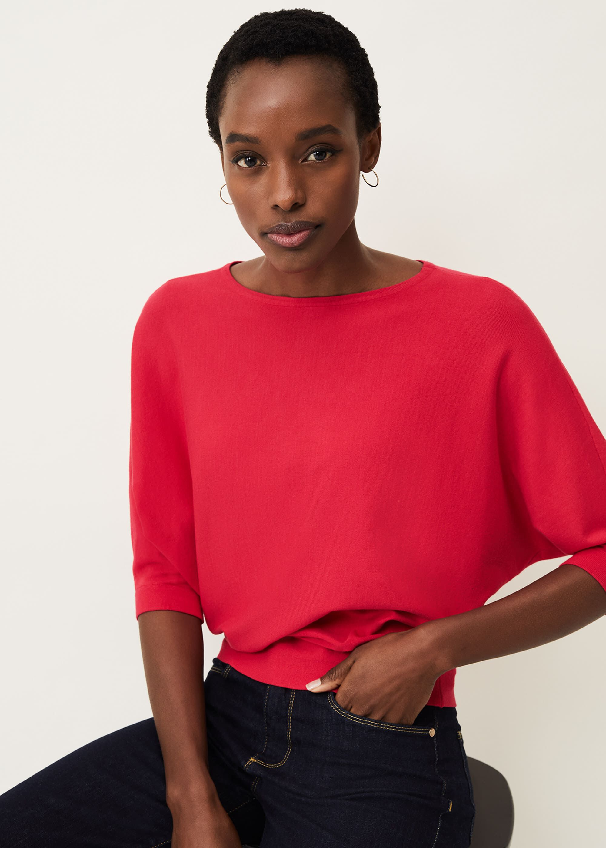 Phase eight batwing jumper on sale