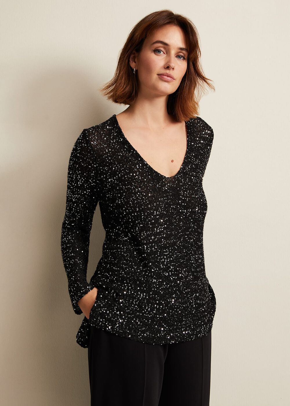 Juanna Sequin Knitted Top