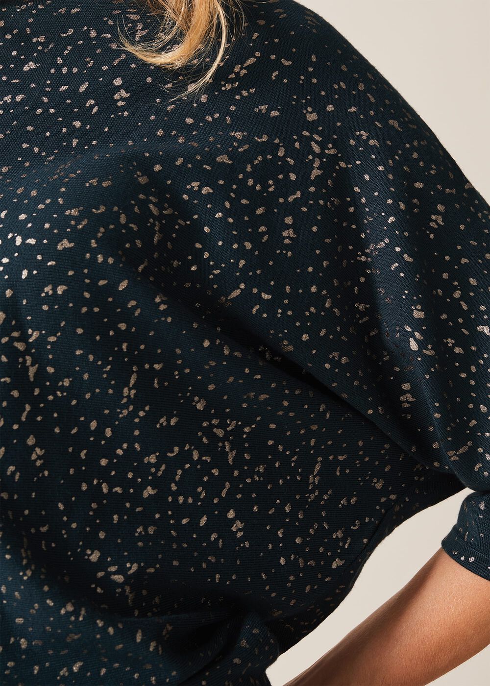 Felicity Foil Print Jumper