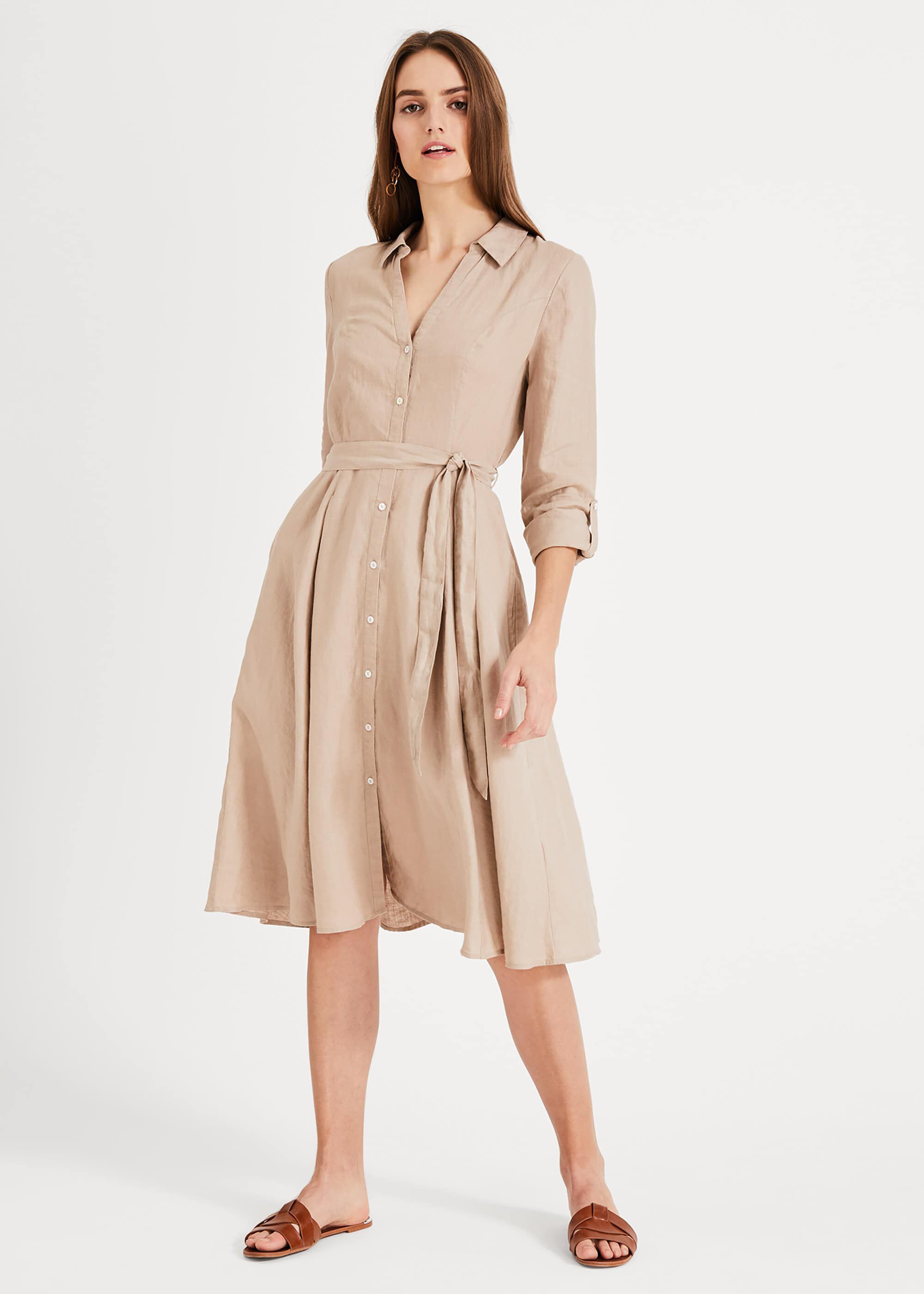 shirt linen dress