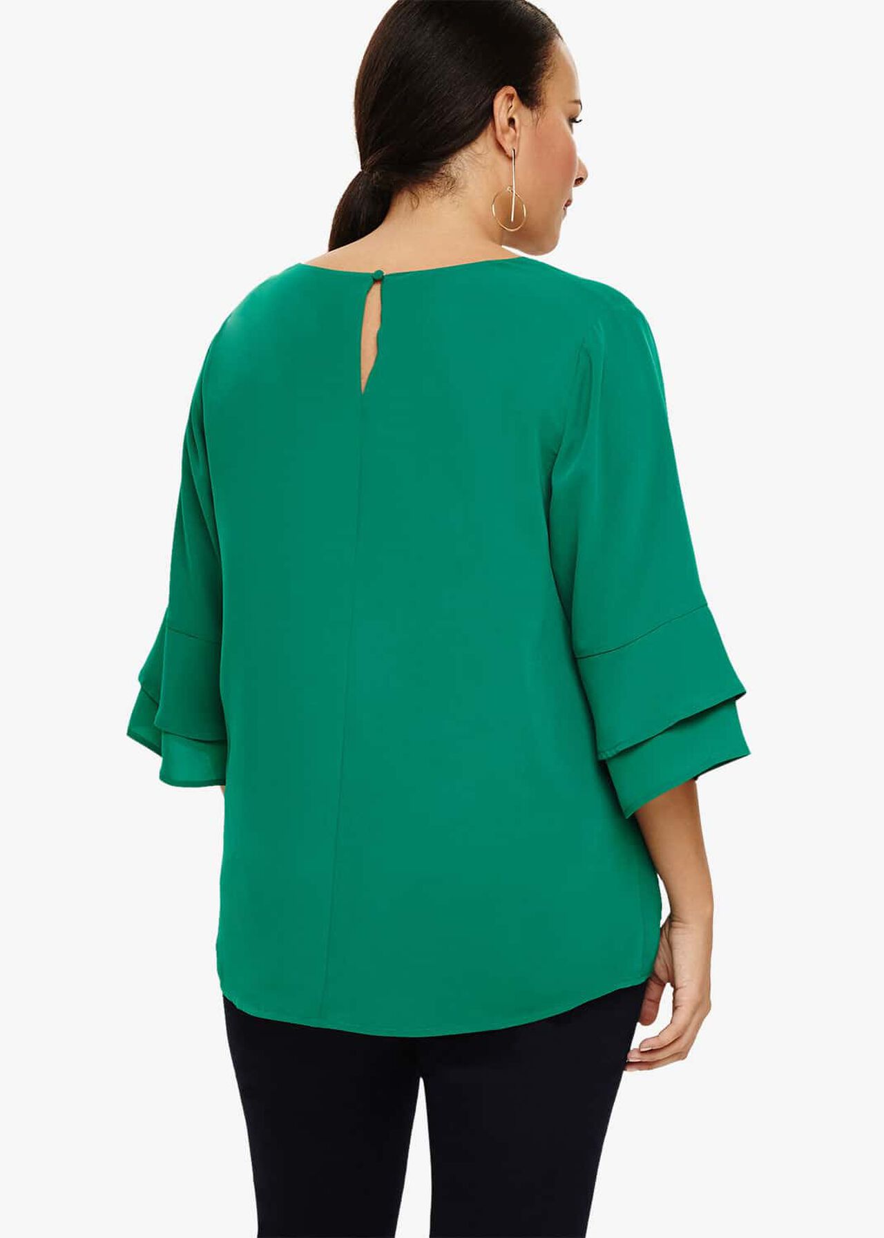 Kelly Fluted Sleeve Blouse