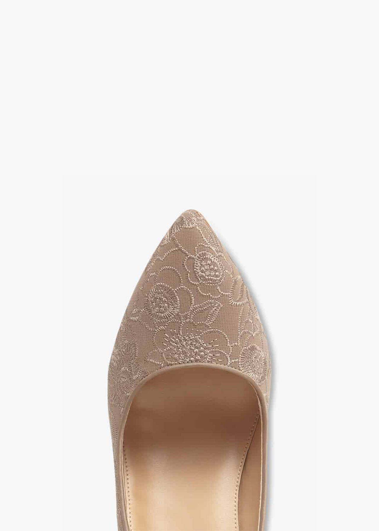Ceri Embroidered Lace Court Shoes