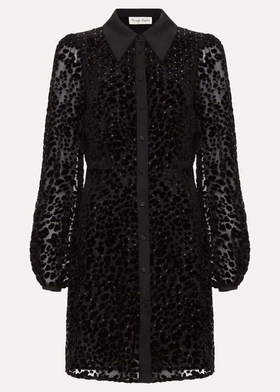 Esin Shimmer Shirt Dress