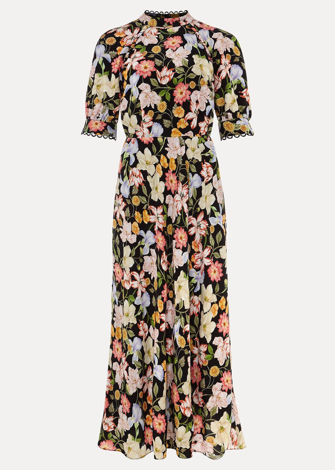 Penelope Floral Puff Sleeve Midi Dress