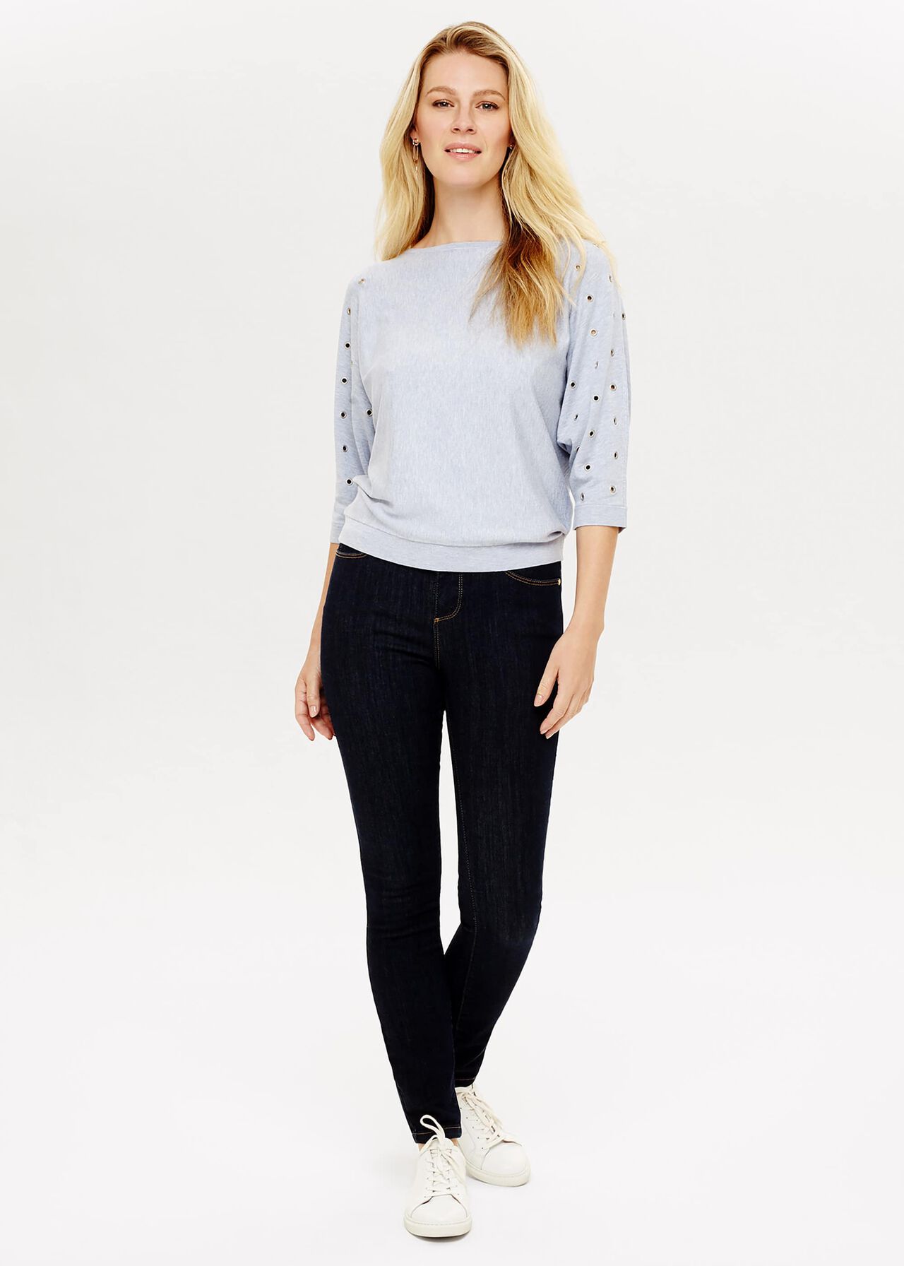 Cristine Eyelet Knitted Top