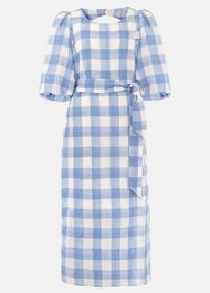 Alina Check Midi Dress