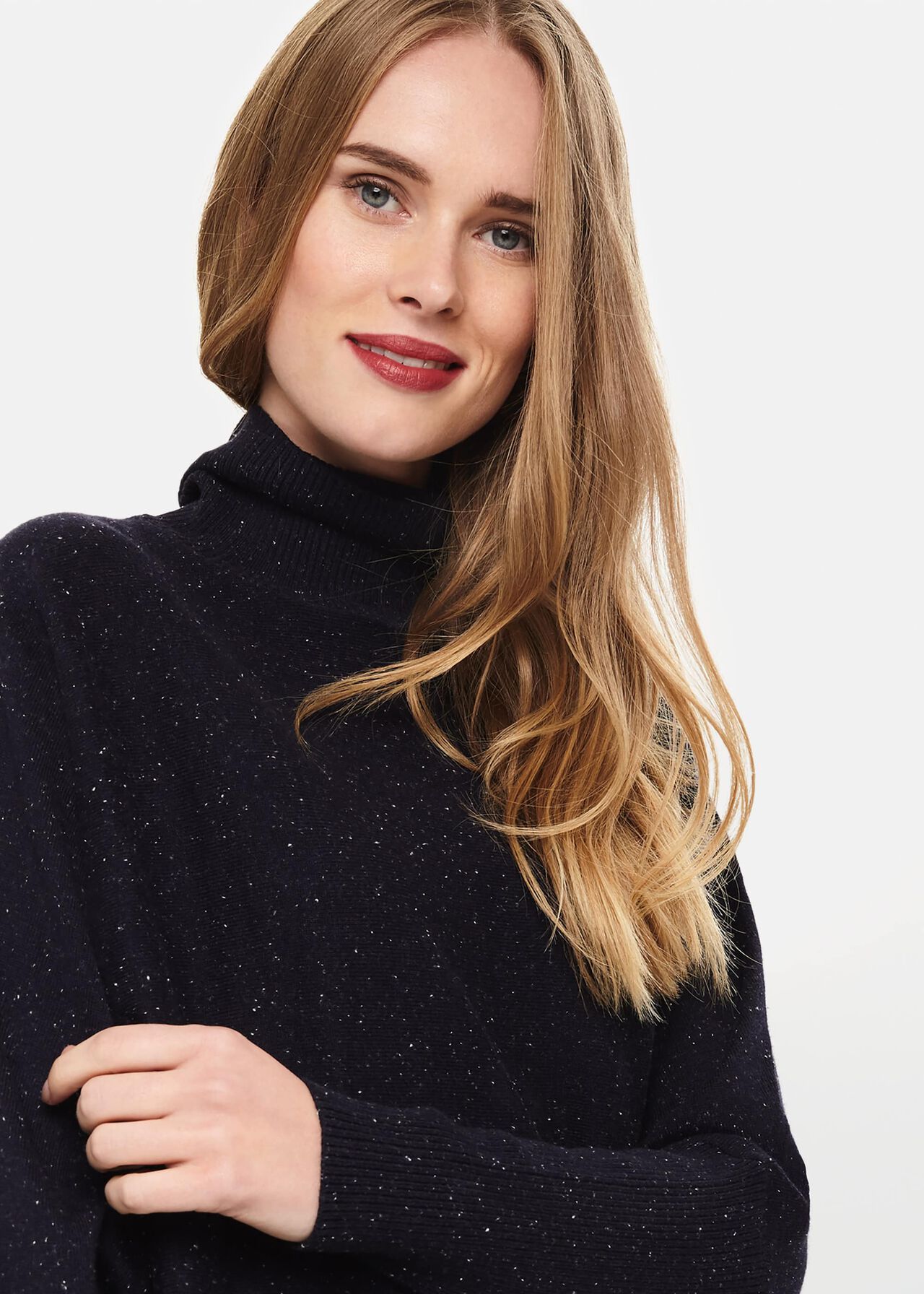 Becca Roll Neck Knitted Top