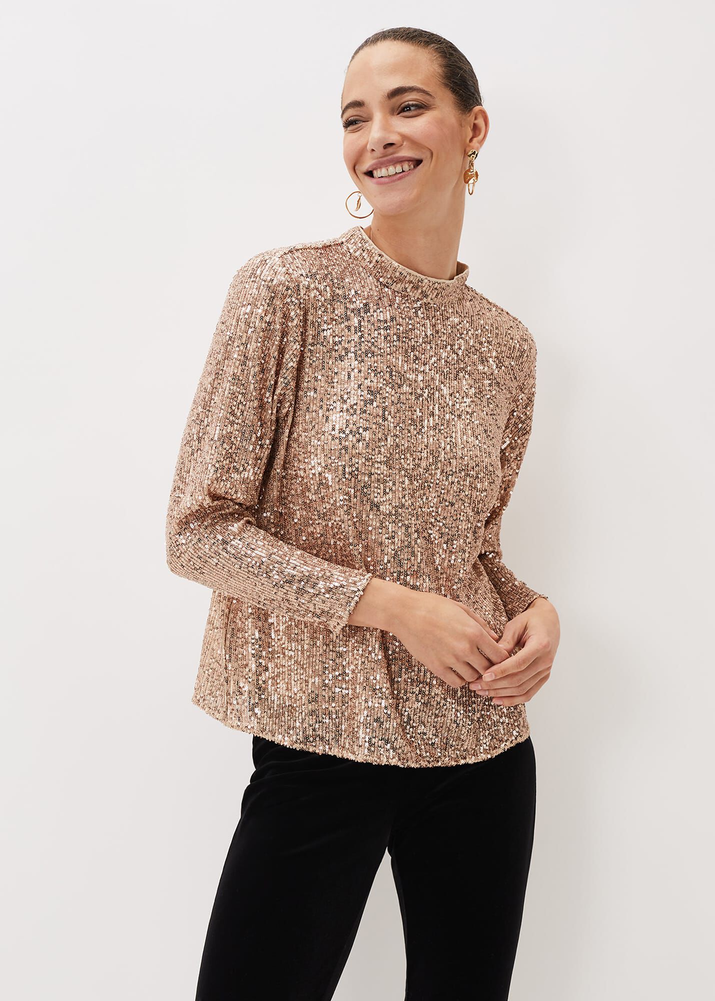 Sequin blouse best sale