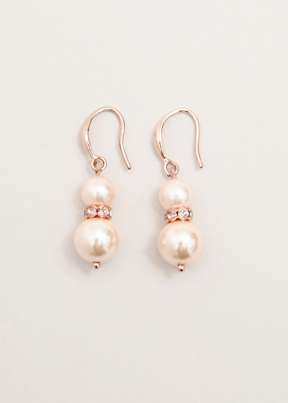 Pink Pearl Drop Earrings