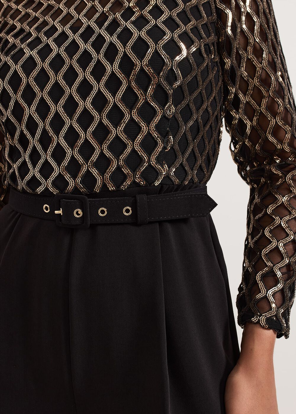 ${product-id}-Petite Amelia Sequin Bodice Jumpsuit-Black/Multi-${view-type}