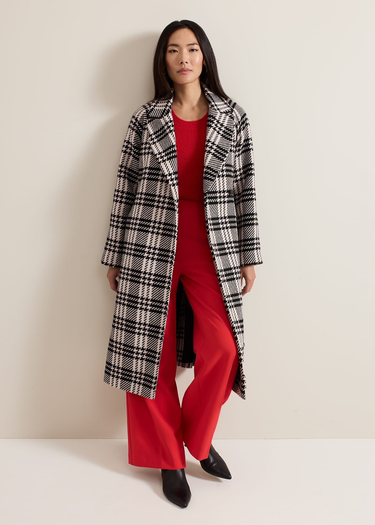 Cassie Check Wool Coat | Phase Eight UK |
