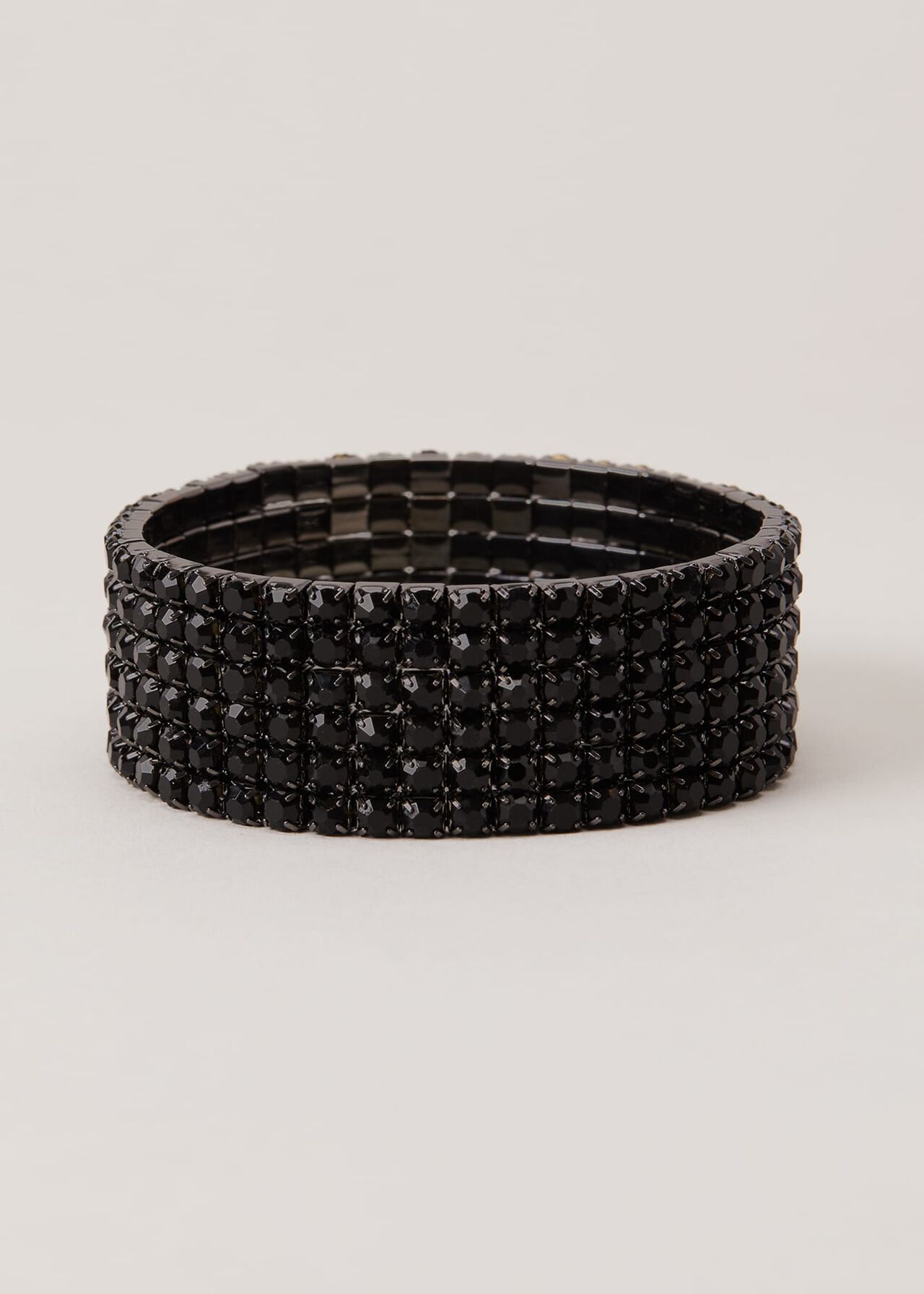 Black Sparkle Cuff Bracelet