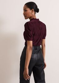 ${product-id}-Samiha Textured Top-Burgundy-${view-type}