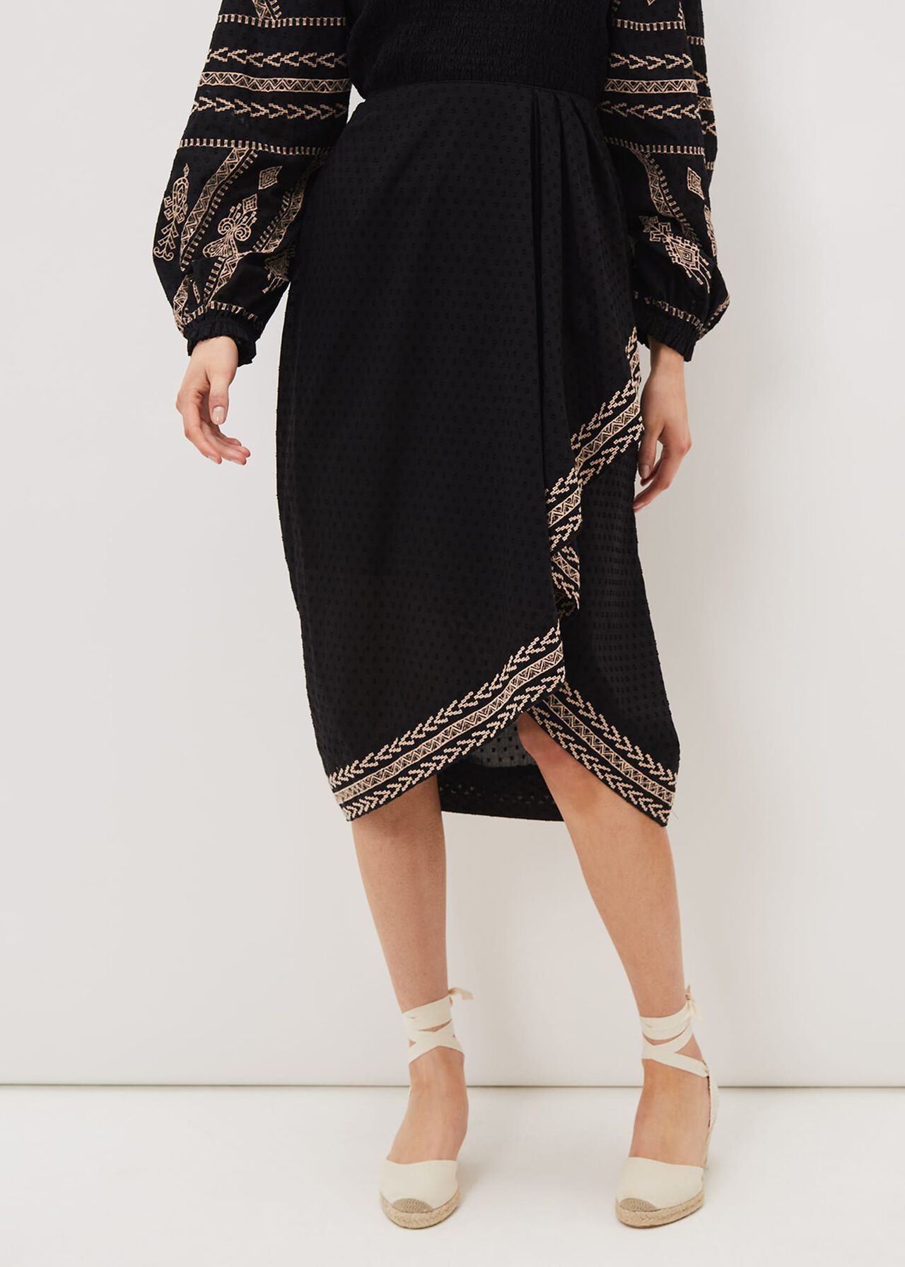 Debby Embroidered Maxi Skirt